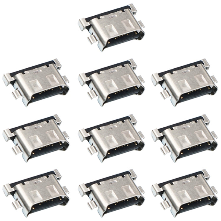 For Samsung Galaxy F41 10pcs Charging Port Connector - Tail Connector by buy2fix | Online Shopping UK | buy2fix