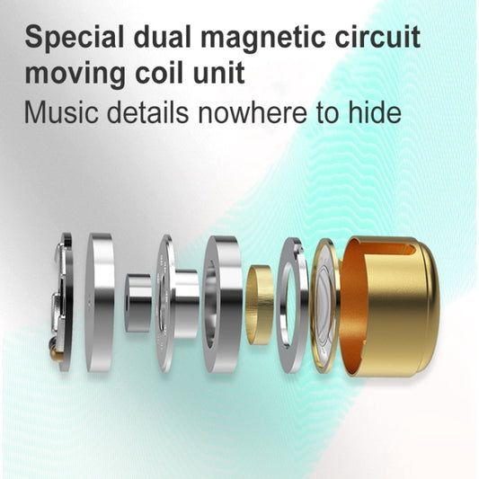 KZ-EDX PRO 1.25m Dynamic HiFi In-Ear Sports Music Headphones, Style:Without Microphone(Transparent) by KZ