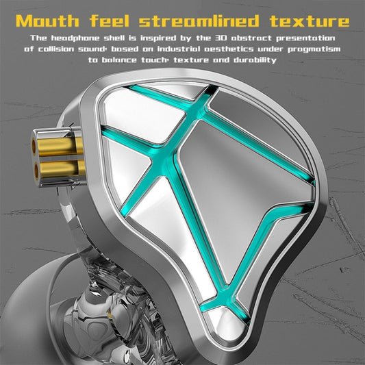 KZ-ESX 12MM Dynamic Subwoofer Sports In-Ear HIFI Headphones,Length: 1.2m(With Microphone) by KZ