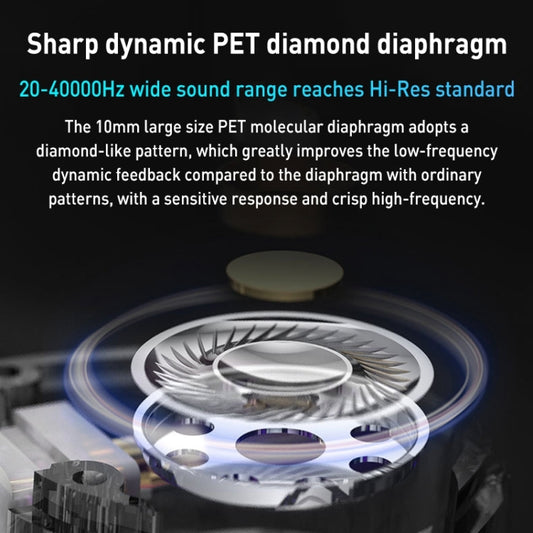 KZ-EDC 1.2m High-Value Subwoofer Wired HIFI In-Ear Headphones, Style:With Microphone(Colorful) by KZ