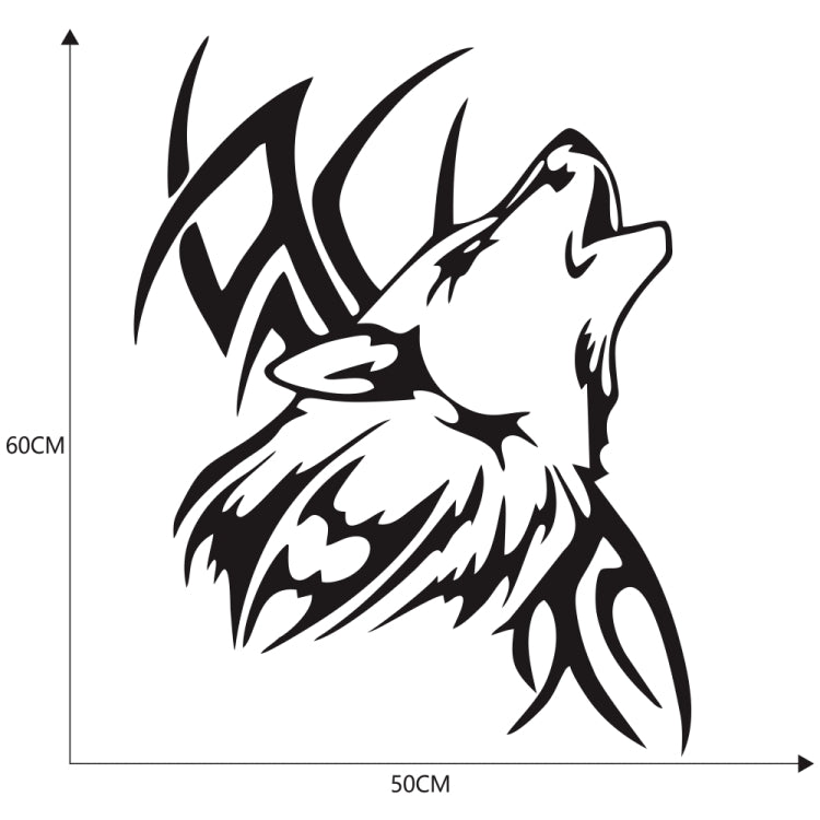 D-967 Wolf Tribe Pattern Car Modified Decorative Sticker(Black) - Decorative Sticker by buy2fix | Online Shopping UK | buy2fix