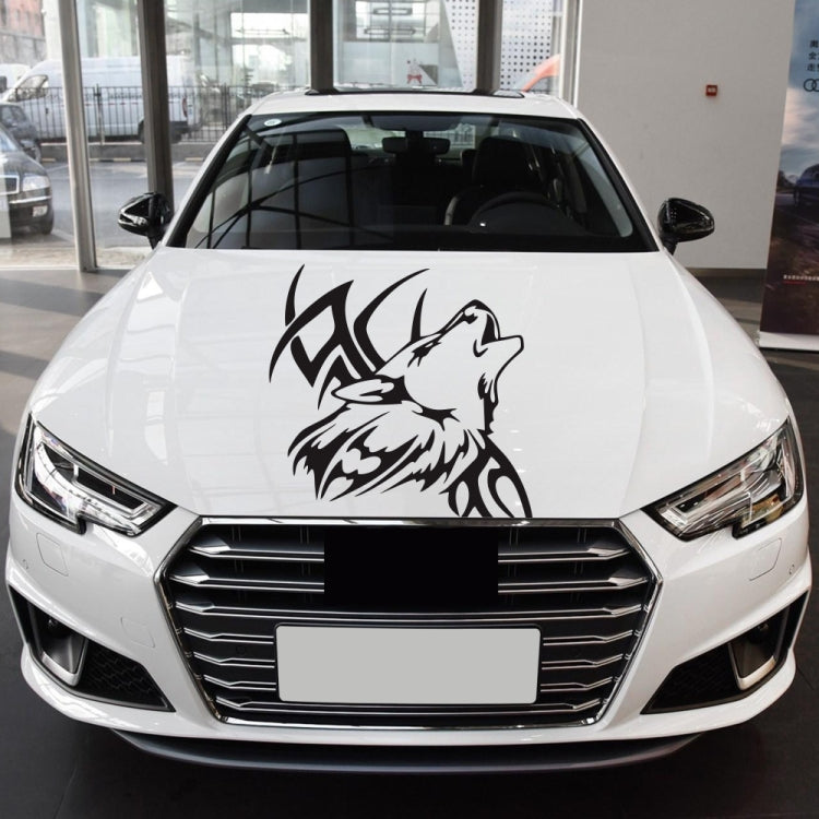 D-967 Wolf Tribe Pattern Car Modified Decorative Sticker(Black) - Decorative Sticker by buy2fix | Online Shopping UK | buy2fix