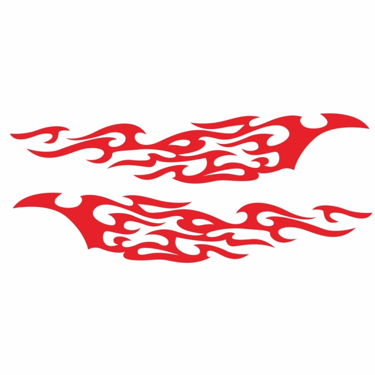 2 PCS/Set D-969 Flame Pattern Car Modified Decorative Sticker(Red) - Decorative Sticker by buy2fix | Online Shopping UK | buy2fix