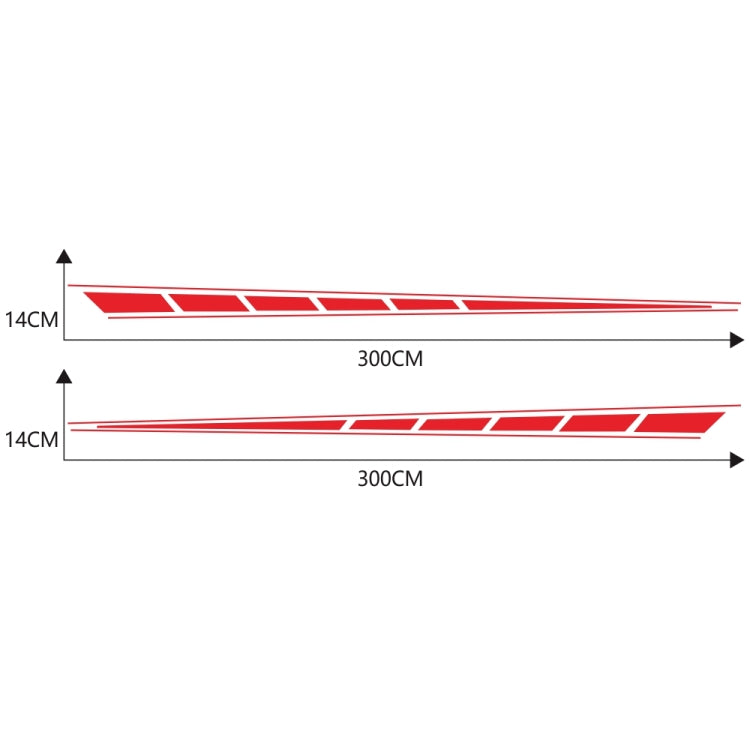 2 PCS/Set D-970 Checkered Flag Pattern Car Modified Decorative Sticker(Red) - Decorative Sticker by buy2fix | Online Shopping UK | buy2fix