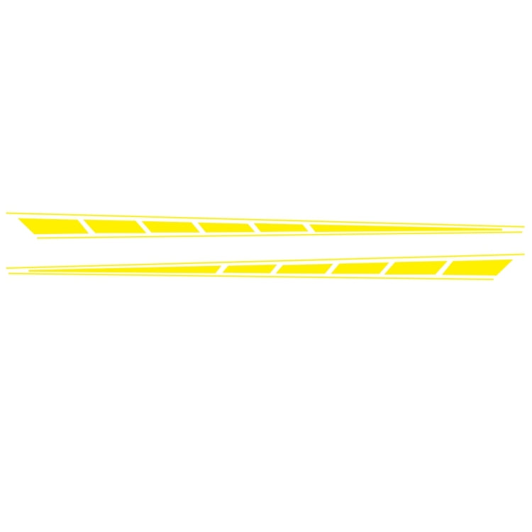 2 PCS/Set D-970 Checkered Flag Pattern Car Modified Decorative Sticker(Yellow) - Decorative Sticker by buy2fix | Online Shopping UK | buy2fix
