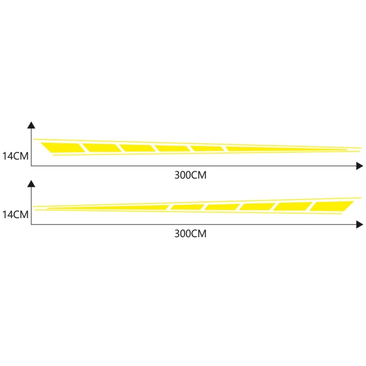 2 PCS/Set D-970 Checkered Flag Pattern Car Modified Decorative Sticker(Yellow) - Decorative Sticker by buy2fix | Online Shopping UK | buy2fix