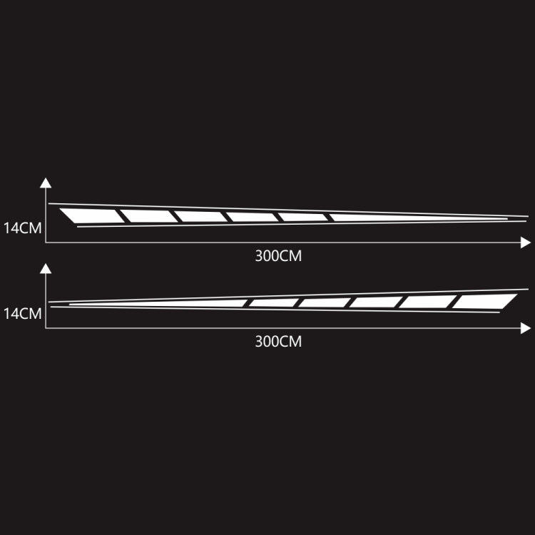 2 PCS/Set D-970 Checkered Flag Pattern Car Modified Decorative Sticker(White) - Decorative Sticker by buy2fix | Online Shopping UK | buy2fix