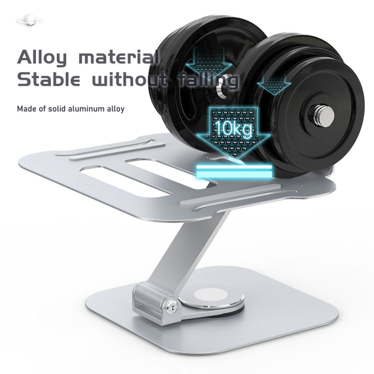 R-JUST BJ01-02 360 Degrees Rotation Laptop Lifting Bracket(Silver) - Laptop Stand by R-JUST | Online Shopping UK | buy2fix