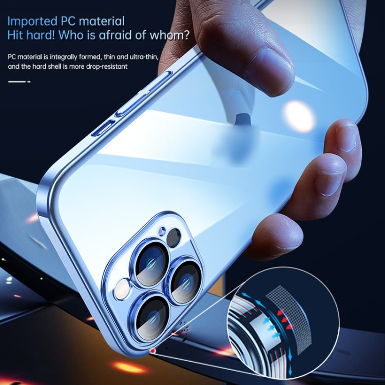 For iPhone 13 Pro SULADA JINGJIA Series Lens Protector PC Phone Case (Blue) by SULADA