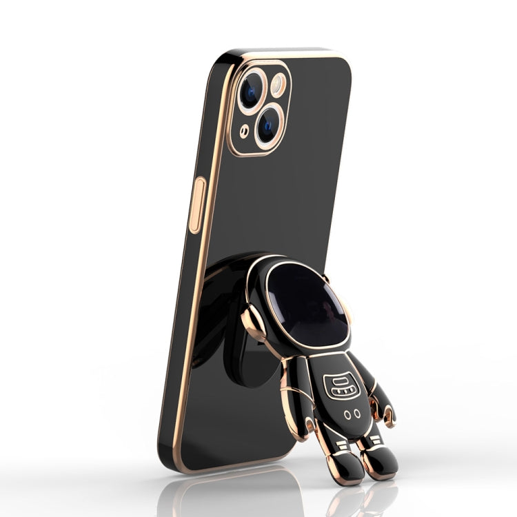 For iPhone 11 Plating Astronaut Holder Phone Case (Matcha Green) - iPhone 11 Cases by buy2fix | Online Shopping UK | buy2fix