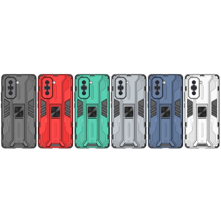 For Huawei Nova 10 4G Supersonic PC + TPU Shock-proof Protective Phone Case with Holder(Green) - Huawei Cases by buy2fix | Online Shopping UK | buy2fix