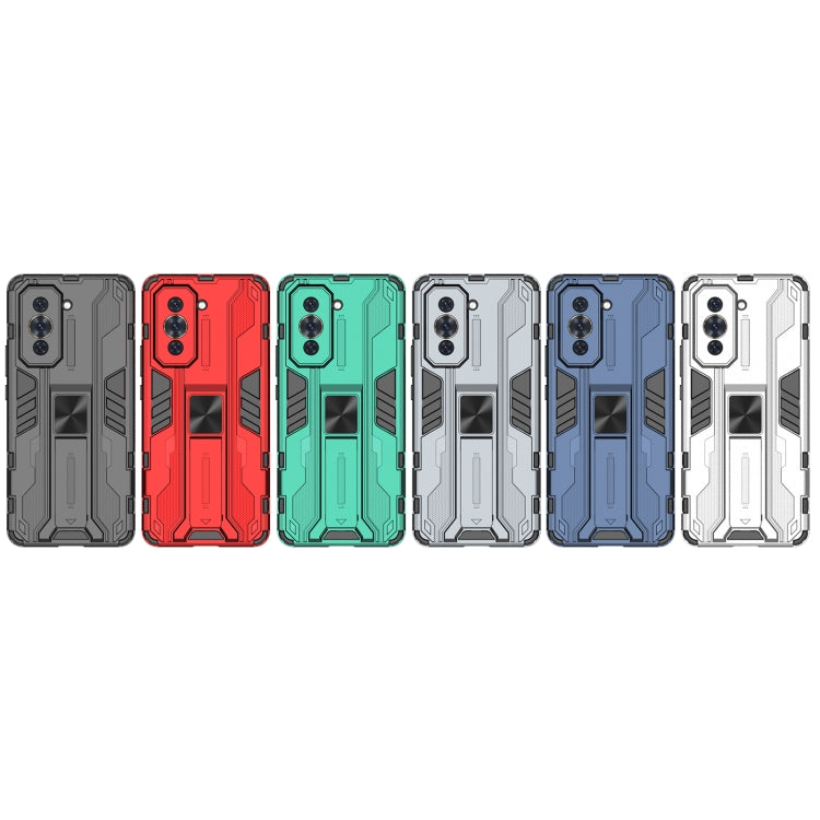 For Huawei Nova 10 Pro 4G Supersonic PC + TPU Shock-proof Protective Phone Case with Holder(Green) - Huawei Cases by buy2fix | Online Shopping UK | buy2fix