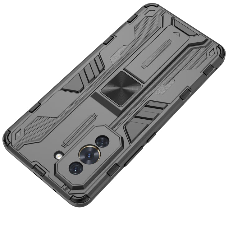 For Huawei Nova 10 Pro 4G Supersonic PC + TPU Shock-proof Protective Phone Case with Holder(Black) - Huawei Cases by buy2fix | Online Shopping UK | buy2fix