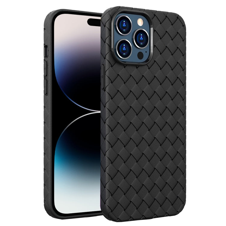 For iPhone 14 Pro BV Woven All-inclusive Phone Case(Black) - iPhone 14 Pro Cases by buy2fix | Online Shopping UK | buy2fix