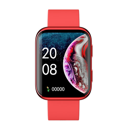 GX08 1.69 Inch Square Screen Smart Watch Supports Heart Rate Detection, Blood Pressure Detection, Blood Oxygen Detection(Red) by buy2fix