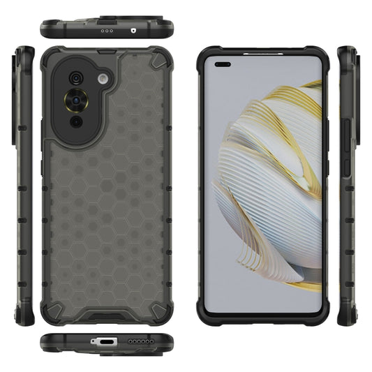 For Huawei nova 10 Pro 4G Shockproof Honeycomb PC + TPU Phone Case(Grey) by buy2fix