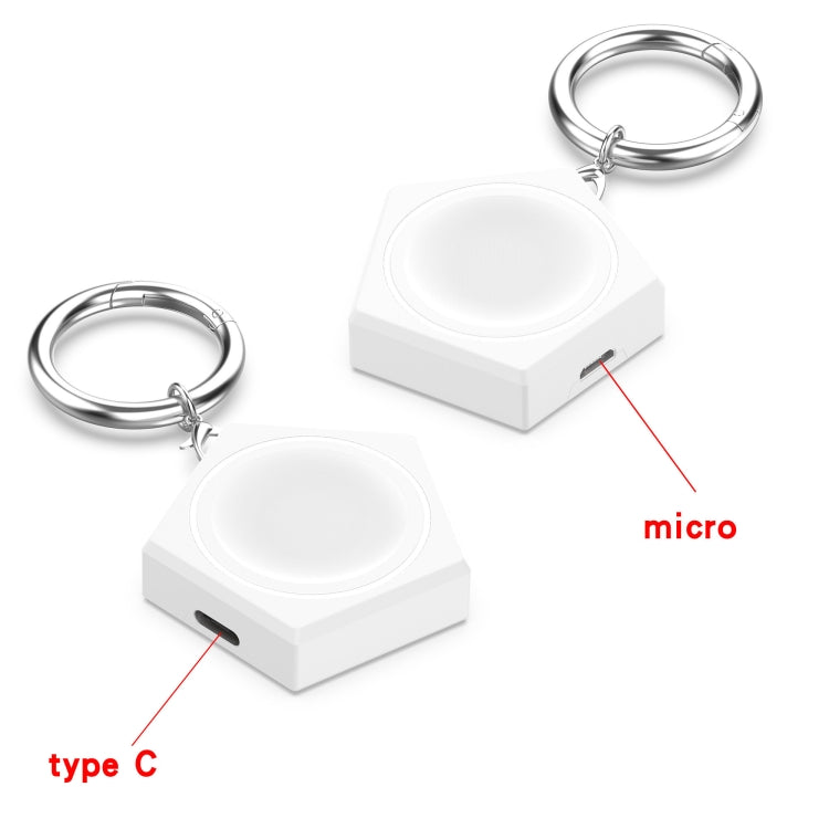 Portable Universal Smart Watch Charger for Apple Watch(White) - Charger / Holder by buy2fix | Online Shopping UK | buy2fix