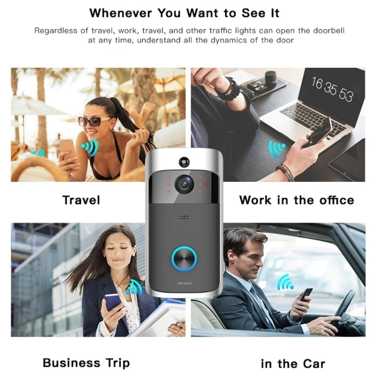 M3 720P Smart WIFI Ultra Low Power Video Visual Doorbell With Ding Dong Version(UK Plug) - Video DoorBell by buy2fix | Online Shopping UK | buy2fix