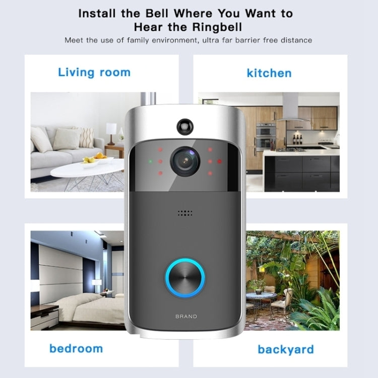M3 720P Smart WIFI Ultra Low Power Video Visual Doorbell With Ding Dong Version(UK Plug) - Video DoorBell by buy2fix | Online Shopping UK | buy2fix