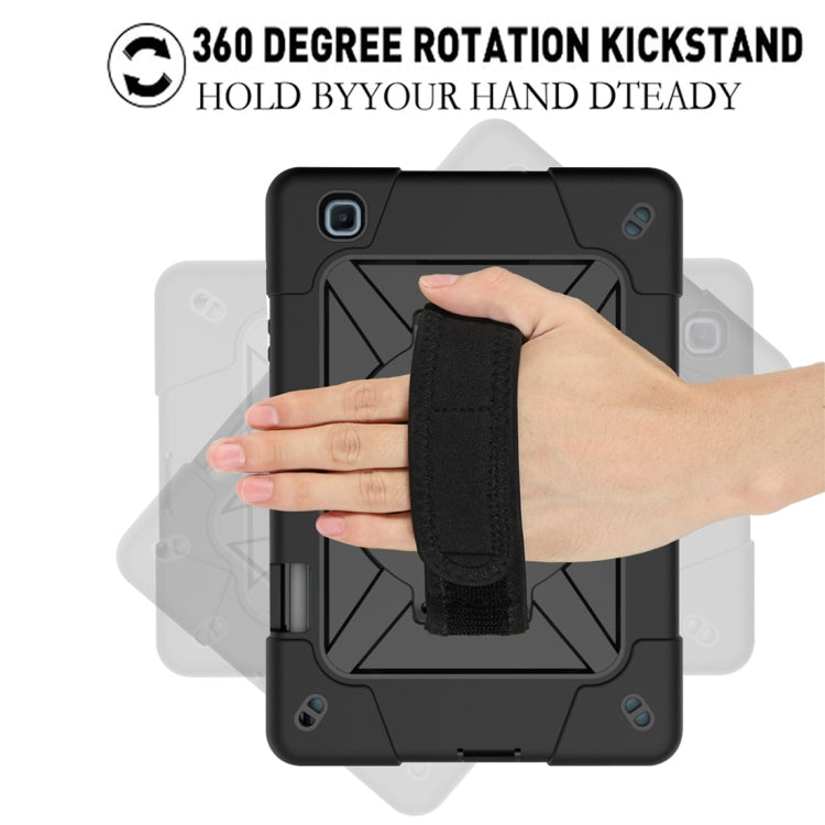 For Samsung Galaxy Tab S6 Lite P610 Contrast Color Robot Silicone + PC Tablet Case(Black) - Tab S6 Lite P610 / P615 by buy2fix | Online Shopping UK | buy2fix