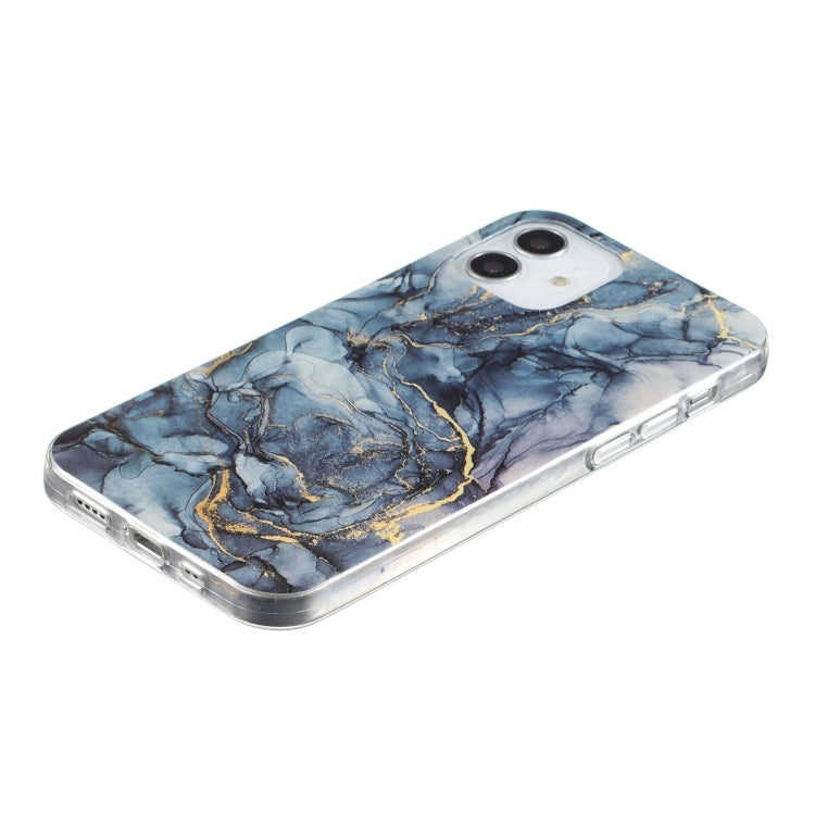 For iPhone 12 / 12 Pro IMD Marble Pattern TPU Phone Case(Grey) - iPhone 12 / 12 Pro Cases by buy2fix | Online Shopping UK | buy2fix