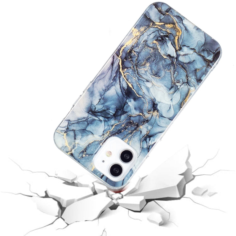 For iPhone 12 / 12 Pro IMD Marble Pattern TPU Phone Case(Grey) - iPhone 12 / 12 Pro Cases by buy2fix | Online Shopping UK | buy2fix