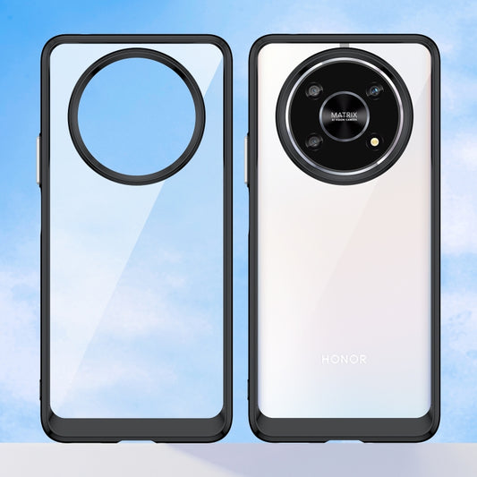 For Honor Magic4 Lite Colorful Series Acrylic + TPU Phone Case(Black) by buy2fix