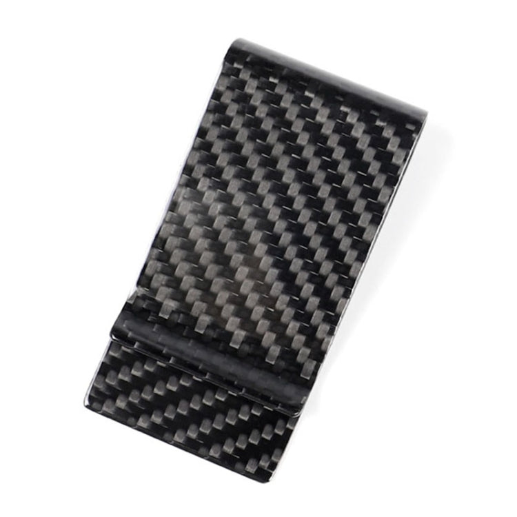 Car Carbon Fiber Card Holder Wallet Credit Card Clip(Polished) - Sunglasses & Glasses Clips by buy2fix | Online Shopping UK | buy2fix
