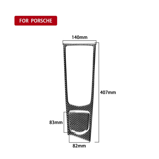 Car Carbon Fiber Central Control Multimedia Panel Decorative Sticker for Porsche Panamera 2010-2016 Right Drive - Car Interior Mouldings by buy2fix | Online Shopping UK | buy2fix