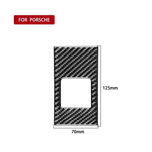 Car Carbon Fiber Rear Seat Adjustment Panel Decorative Sticker for Porsche Panamera 2010-2016, Left and Right Drive(B) by buy2fix