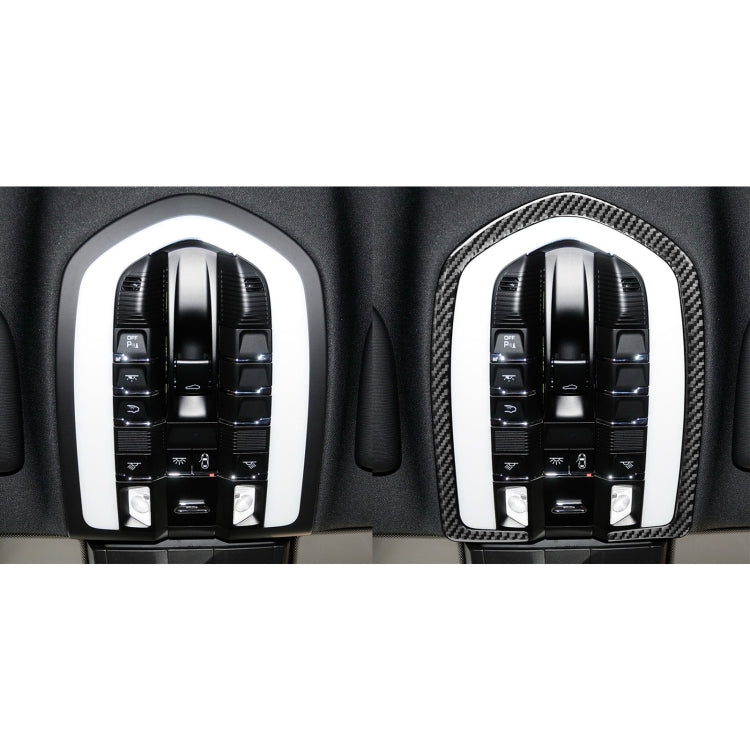 Car Carbon Fiber Front Reading Light Decorative Sticker for Porsche Panamera 2010-2016, Left and Right Drive - Car Interior Mouldings by buy2fix | Online Shopping UK | buy2fix