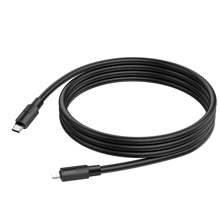 hoco X84 20W USB-C / Type-C to 8 Pin Solid PD Charging Data Cable,Length:1m(White) - Normal Style Cable by hoco | Online Shopping UK | buy2fix