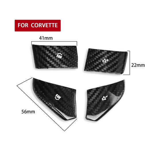 Car Steering Wheel Below Buttons for Chevrolet Corvette C8 2020-2021(White) by buy2fix