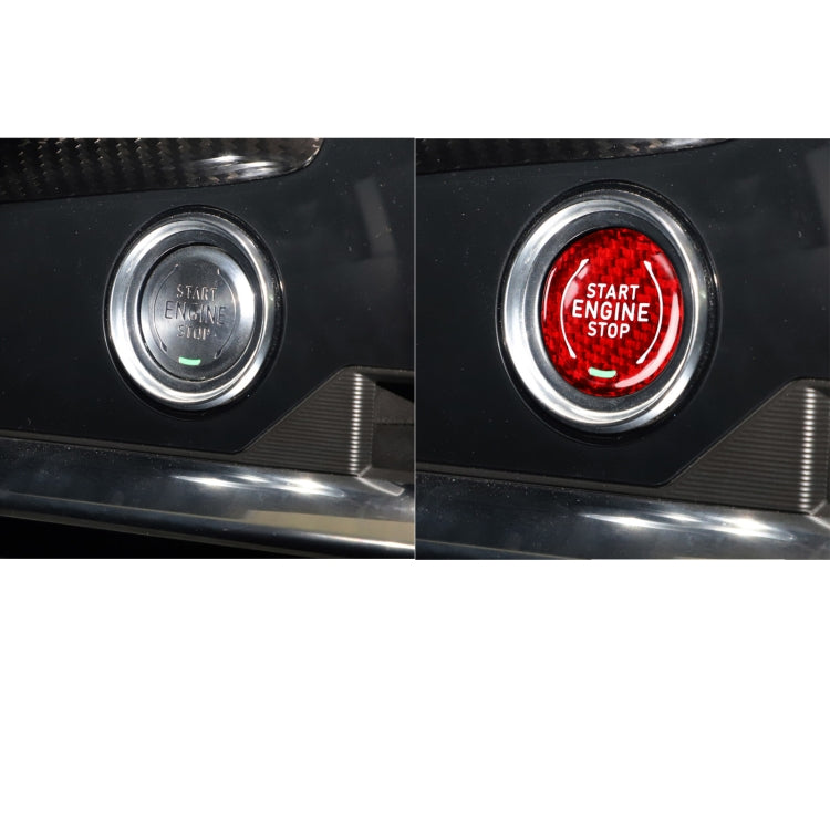Car Carbon Fiber Engine Start Stop Ignition Button for Chevrolet Corvette C8 2020-2021(Red) by buy2fix