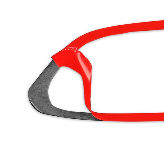 Car Carbon Fiber Steering Wheel Buttons Decorative Sticker for Infiniti Q50 2014-2020 / Q60 / QX60(Red) by buy2fix