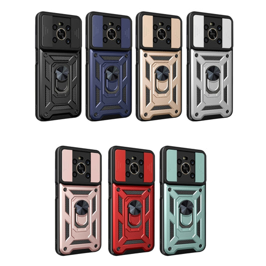 For Honor X9 5G/X9 4G Sliding Camera Design TPU + PC Phone Case(Red) - Honor Cases by buy2fix | Online Shopping UK | buy2fix