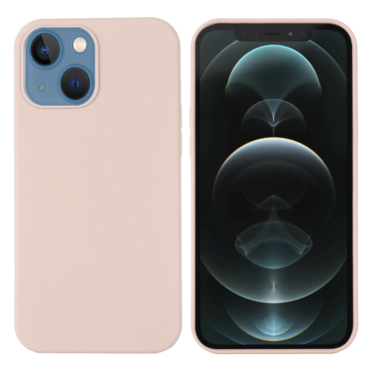 For iPhone 14 Shockproof Silicone Magsafe Case (Sand Pink) - iPhone 14 Cases by buy2fix | Online Shopping UK | buy2fix