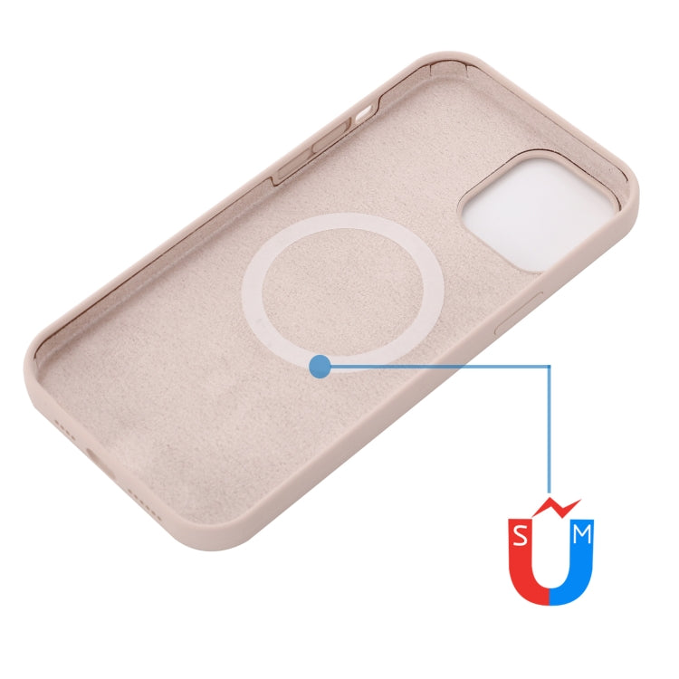 For iPhone 14 Shockproof Silicone Magsafe Case (Sand Pink) - iPhone 14 Cases by buy2fix | Online Shopping UK | buy2fix