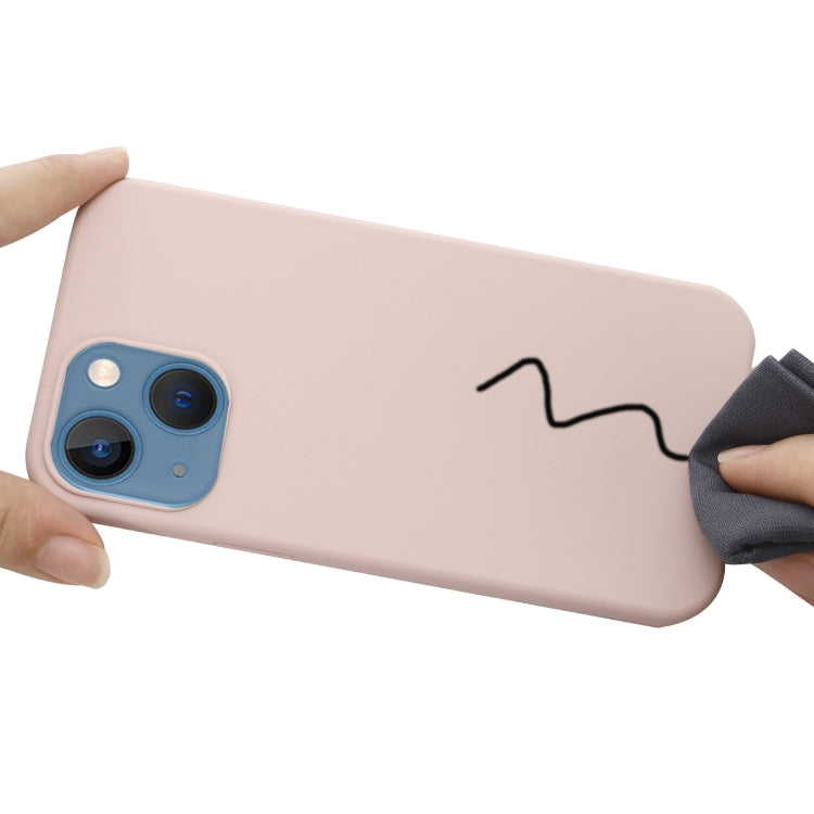 For iPhone 14 Shockproof Silicone Magsafe Case (Sand Pink) - iPhone 14 Cases by buy2fix | Online Shopping UK | buy2fix