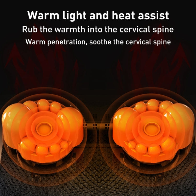 Multifunctional Hot Compress Neck Massager Car Cervical Spine Massage Pillow(Blue Six Keys) - Seat Accessories by buy2fix | Online Shopping UK | buy2fix