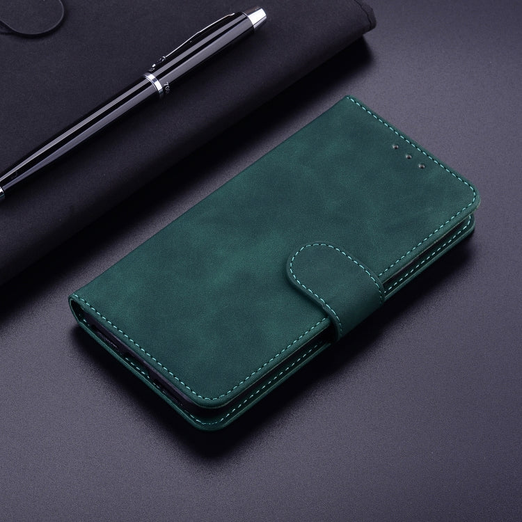 For Tecno Pova 3 LE7 Skin Feel Pure Color Flip Leather Phone Case(Green) by buy2fix