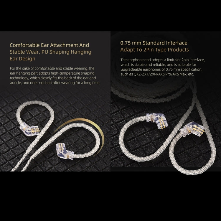 QKZ A1 Four-strand Silver-plated Wired Earphone by QKZ