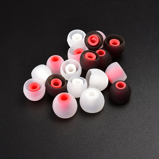 QKZ GJES 6-in-1 In-Ear Earphone Silicone Ear Caps(Black Red) by QKZ