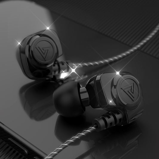 QKZ SK5 In-ear Subwoofer Wire-controlled Music Earphone with Mic(Black) by QKZ