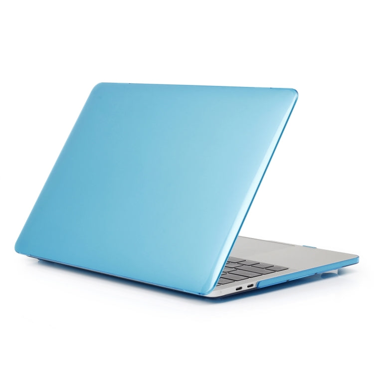 For MacBook Air 13.6 2025 / 2023 / 2022 Laptop Crystal Style Protective Case(Water Blue) - MacBook Air Cases by buy2fix | Online Shopping UK | buy2fix