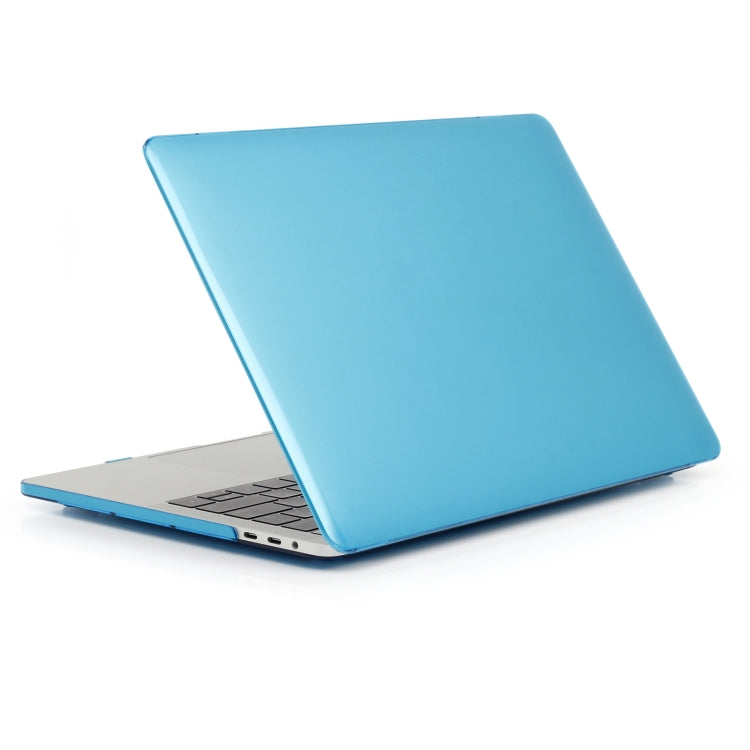 For MacBook Air 13.6 2025 / 2023 / 2022 Laptop Crystal Style Protective Case(Water Blue) - MacBook Air Cases by buy2fix | Online Shopping UK | buy2fix