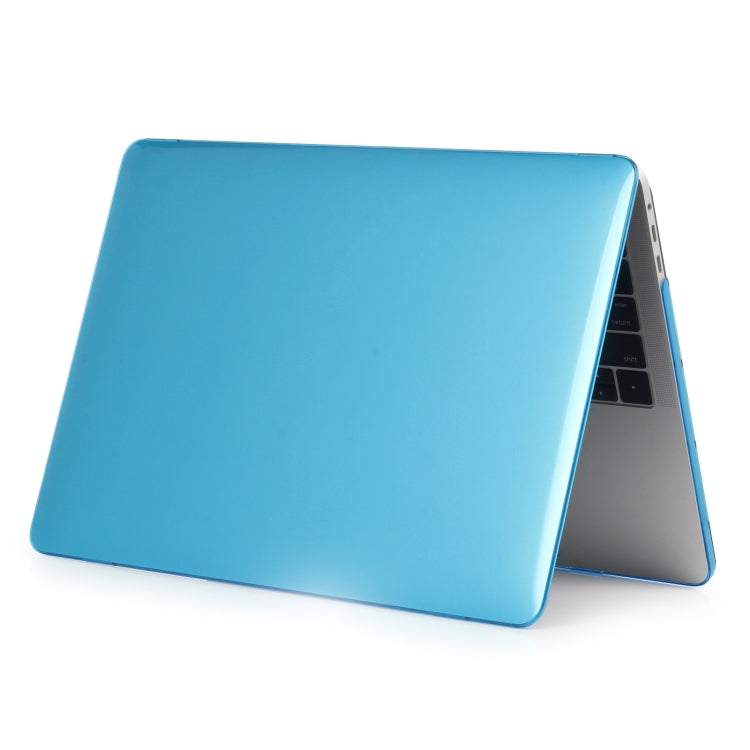 For MacBook Air 13.6 2025 / 2023 / 2022 Laptop Crystal Style Protective Case(Water Blue) - MacBook Air Cases by buy2fix | Online Shopping UK | buy2fix