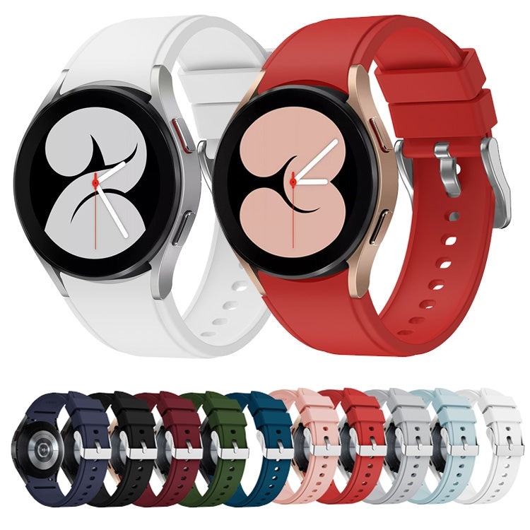 For Samsung Galaxy Watch 5 40mm Silicone Watch Band(Light Gray) by buy2fix