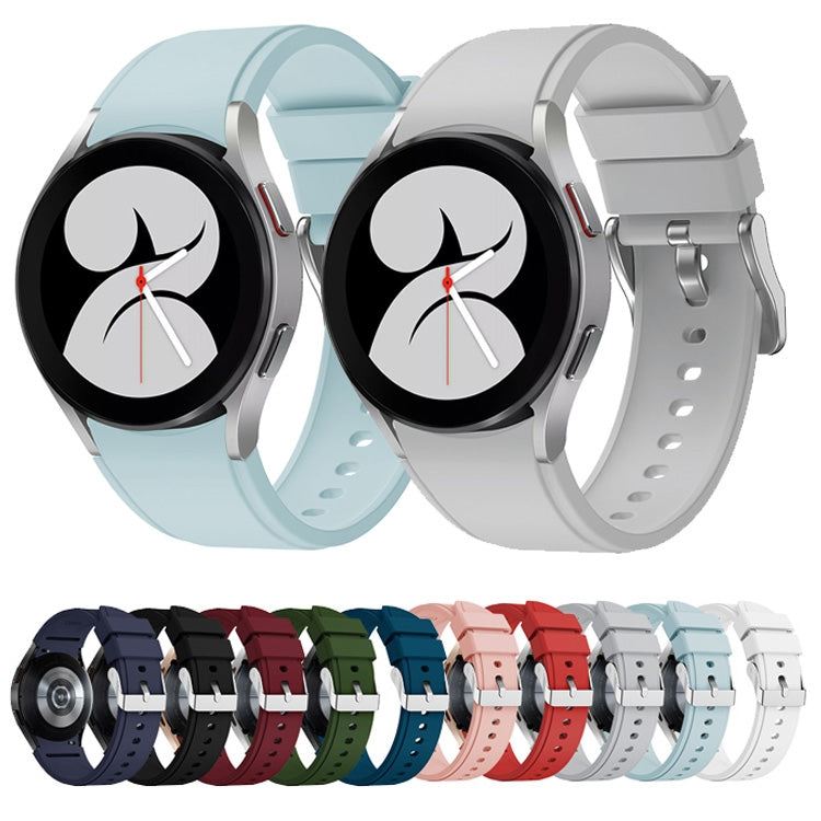 For Samsung Galaxy Watch 5 Pro 45mm Silicone Watch Band(Light Blue) - Watch Bands by buy2fix | Online Shopping UK | buy2fix
