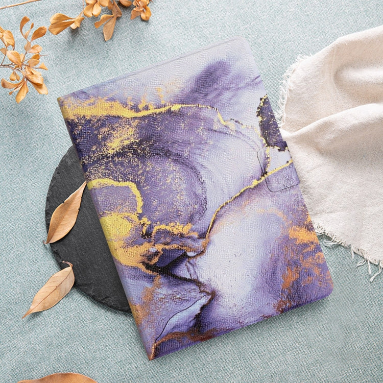 For iPad Pro 11 2020 Marble Pattern Smart Leather Tablet Case(Purple) by buy2fix